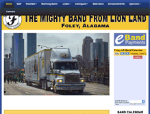 Tablet Screenshot of foleyhsband.com